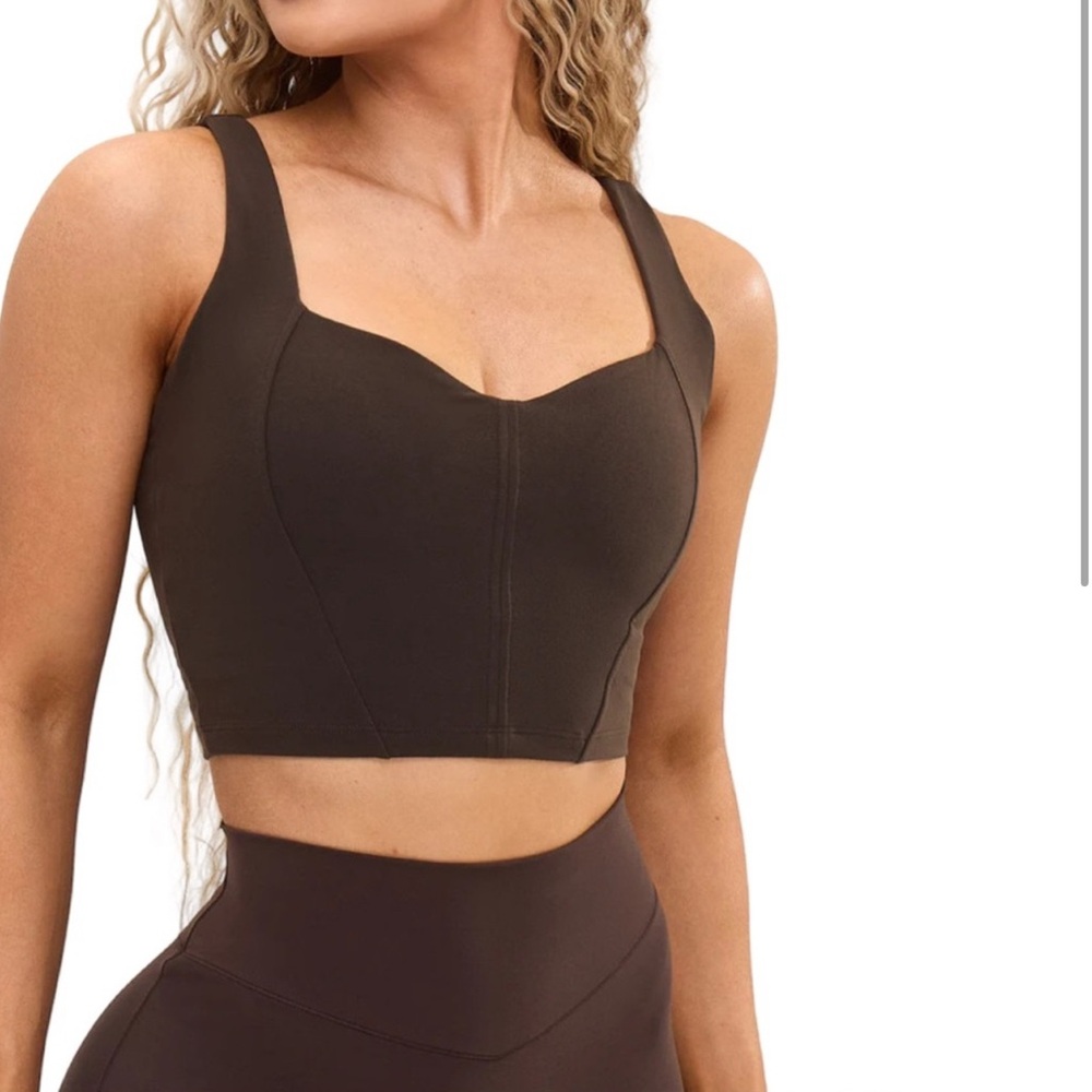 Buff bunny Brown Crop Top